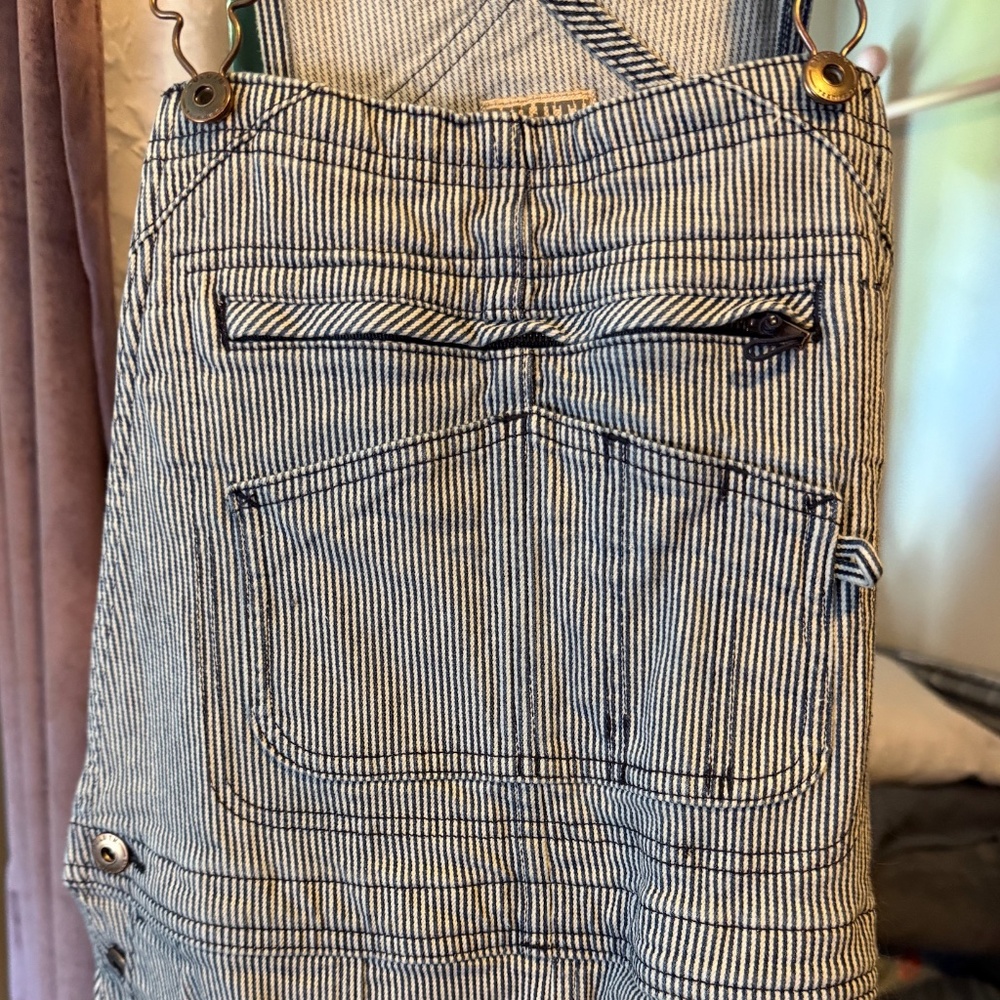 Duluth Railroad pattern Rootstock Overalls, Size Med x 33